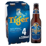 Tiger Beer Bottles 330ml 4 Pack